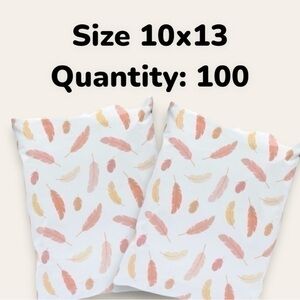 10x13 - 100 Pack PolyMailers, The Boho Feather! Shipping Supplies, Mailers
